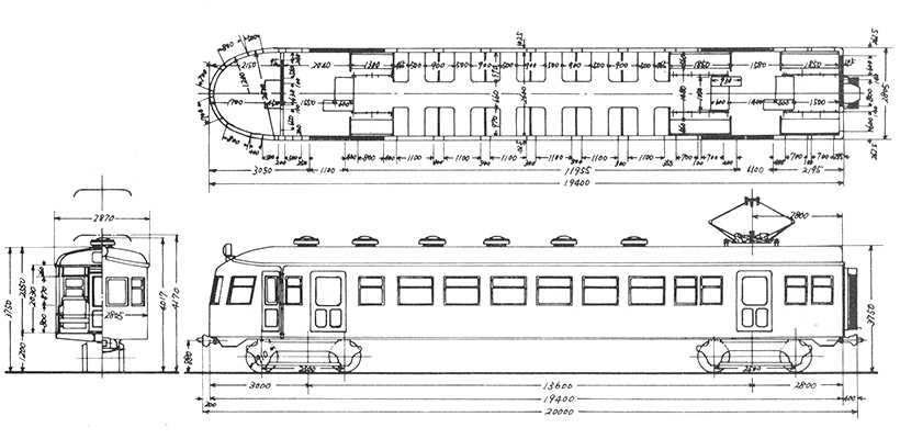 クモハ52004図面