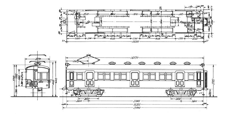 クモハ12051〜054図面